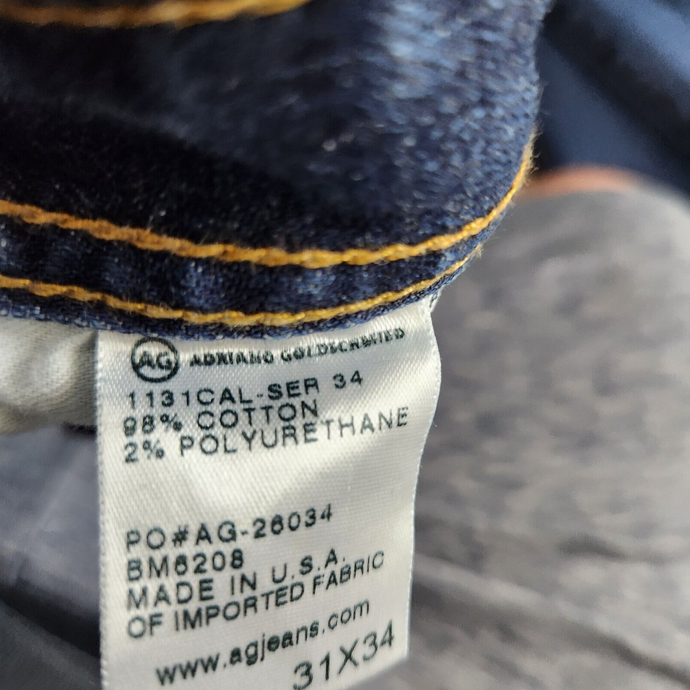 Adriano Goldschmied The Matchbox Slim Strait Cotton Blend Jeans Men's Size 31x34 - Picture 13 of 16